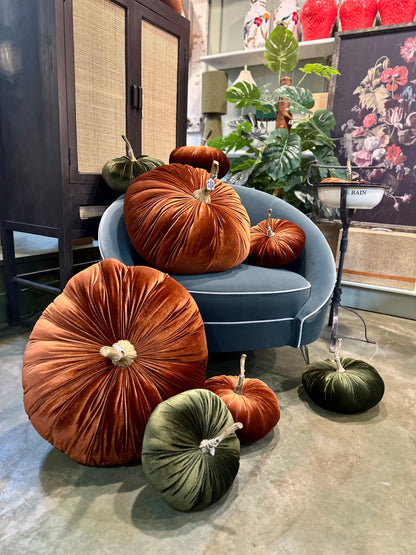 Small Rust Decorative Pumpkin